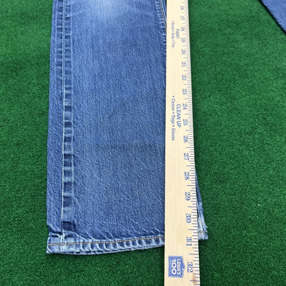 Levi's 511 Slim Fit Blue Distressed Jeans Mens Size 32x34